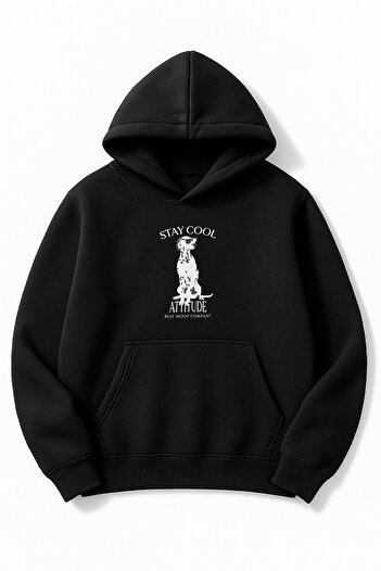 Altair Tr Black Oversize Unisex Sabrina Stay Cool Printed Sweatshirt