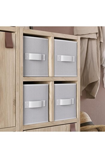 SHOPIENS Storage Box Shopiens® Kub Judi, 14 x 14 x 31 cm, gray