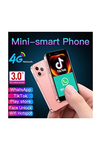 Hope XS15 Pro Mini Smartphone Pink – Android Quad Core, Compact Pocket Mobile for Kids & Adults