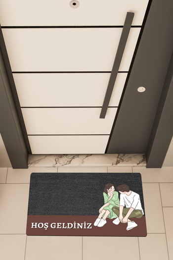 Dormot High Quality Digital Printing Black, Standard, Double, Welcome-Themed Doormat