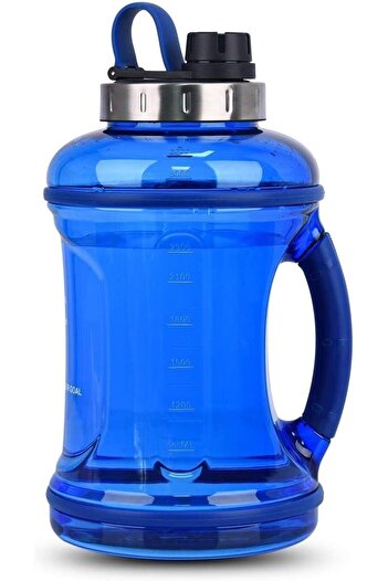 OEM Sticla pentru sportivi, cu maner din cauciuc moale, fara BPA, capac etans din inox, 3.2 litri, culoa