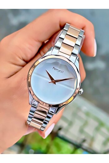 Ferrucci Women's Wristwatch Original Watch Steel Band Waterproof 2 Years Warranty Bracelet Gift