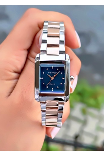 Ferrucci Women's Wristwatch Original Watch Steel Band Waterproof 2 Years Warranty Bracelet Gift