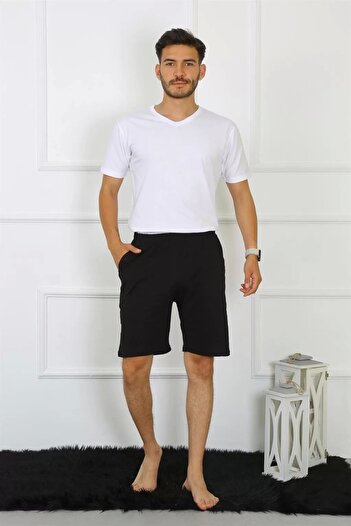 emosavm Fashion Men's Cotton Black Shorts