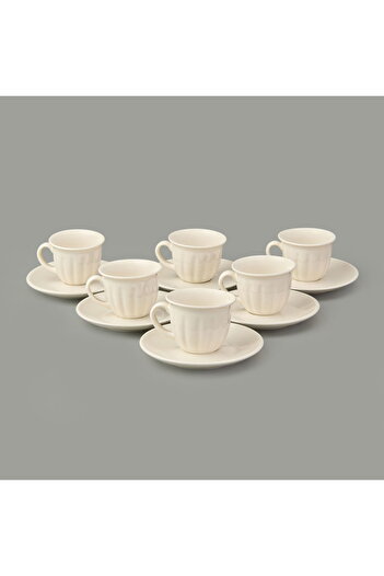 MATMEL Kitchen Olympos 6-Piece Coffee Cup Set - Cream - 90 ml