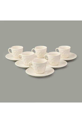 MATMEL Kitchen Hammer 6-Piece Coffee Cup Set - Cream - 90 ml