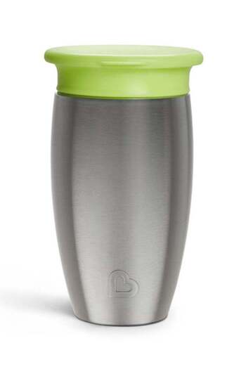 Munchkin Miracle 360 Stainless Steel Insulated Double Walled Toddler Cup, 10 Oz, Keeps Drink Cool Fo