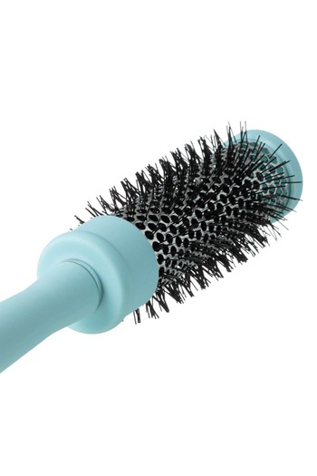 SHOPIENS ® Hairbrush, turquoise color, for styling, suitable for use with hair dryer, 4.5 cm