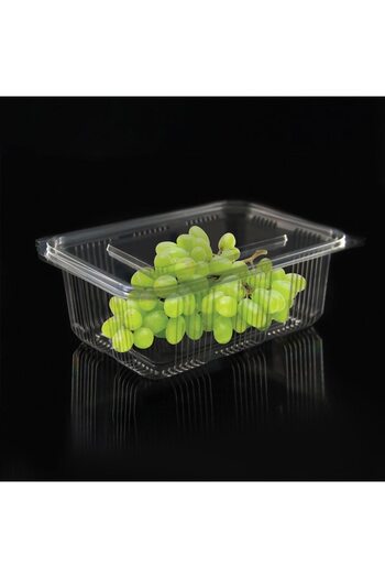 SHOPIENS Set 3 caserole transparente pentru alimente cu capac Shopiens®, 500 ml
