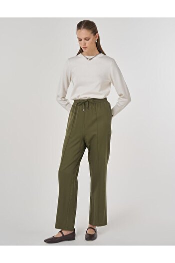 Kayra Çima Stitched Pants Khaki