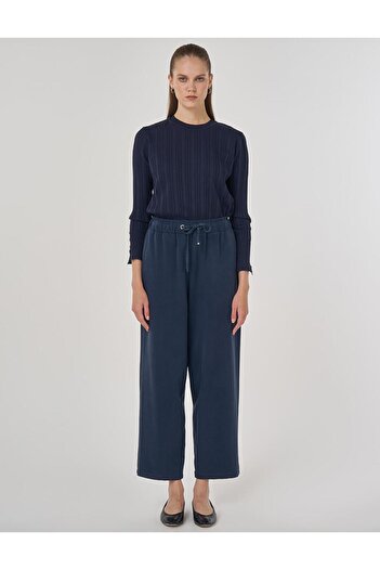 Kayra Relaxed Fit Trousers Navy Blue