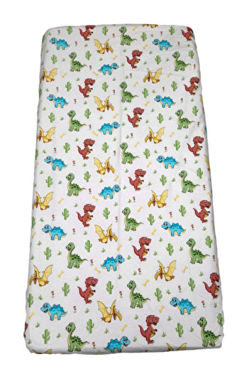 fantasialand Fitted sheet with elastic for mattress, Dino