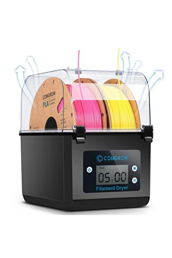 3dLand Comgrow 3D Printer Filament Dryer Box, 3D Filament Storage, Keeps Filaments Dry During 3D Printing,