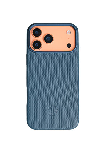 WATCHOFROYAL Liora iPhone 17 Pro Max Navy Blue Leather Case with Magsafe Feature