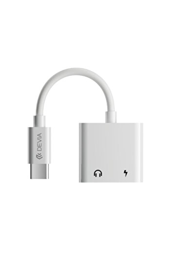 Devia Type-C Adapter with Dual Ports for Headphones and Charging