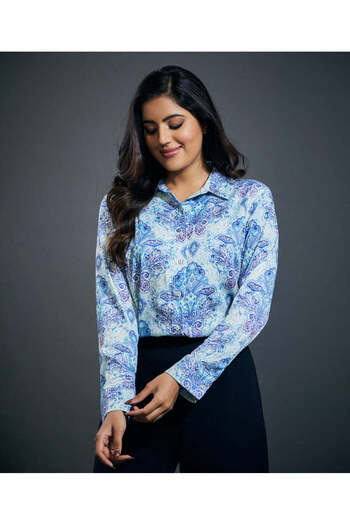 Zigzag Long sleeve Printed Shirt
