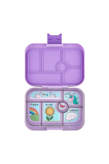 YumBox Leakproof Bento Lunch Box for Kids - Lavande Purple (Unicorn)