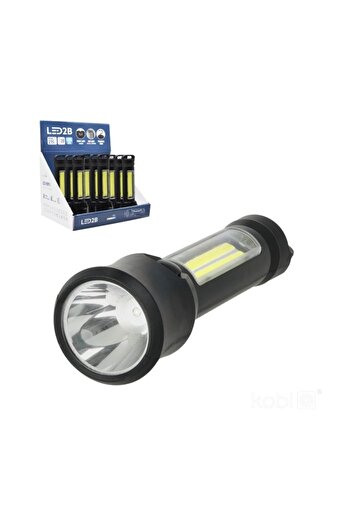 Kobi LED flashlight X-MPR 1, cold light (6000 K), 4 modes, battery, black,