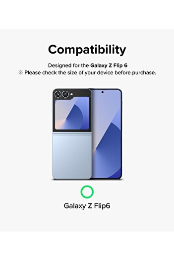 Ringke Samsung Galaxy Z Flip 6 Camera Lens Frame Glass Screen Protector | Black