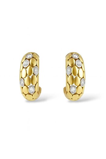 neslyaccessories Rain Flower Desn Hoop Earrings (Medium)