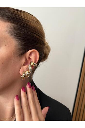 neslyaccessories Rain Flower Desn Hoop Earrings (Medium)