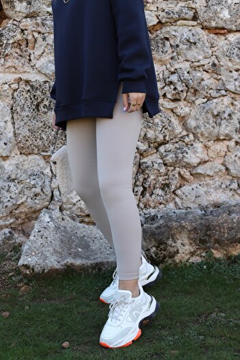 bytugcekaya Beige Corduroy Tights