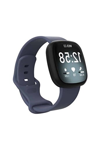 Edman Strap for Fitbit Versa 3/Versa 4/Sense, Size L, Petrol Grey