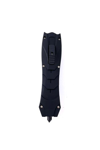 OEM Automatic folding knife with glass-breaking device Black Panther, 23 cm, black
