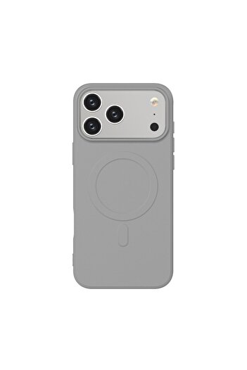 Cellara Velvet Collection Magnetic Magsafe Back Cover for iPhone 17 Pro Max - Gray