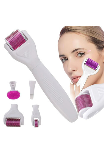 Savonia Derma Roller pentru mezoterapie cu microneedle – Față, Gât, Corp – Kit 6-în-1