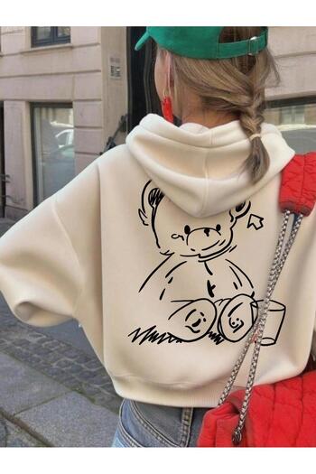 Afri Comfortable Fit Children's Sweatshirt with Cute Teddy Bear Figure