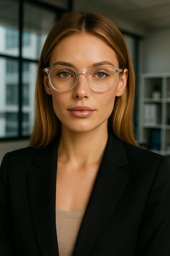 Eyesofia Petts Unisex Transparent Colorful Blue Block Blue Light Filter Glasses