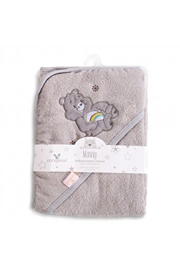Cangaroo Hooded towel Manny 76x76 cm Grey