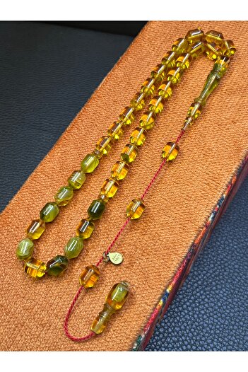sitre Pointed Capsule Special Fire Amber Prayer Beads