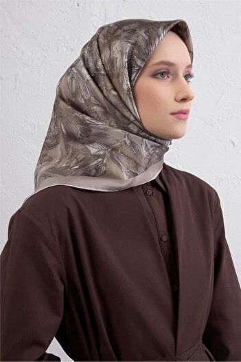 Armine Φουλάρι Sura Pure Silk 9409 - 83 Κρεμ Μικτό Σχέδιο