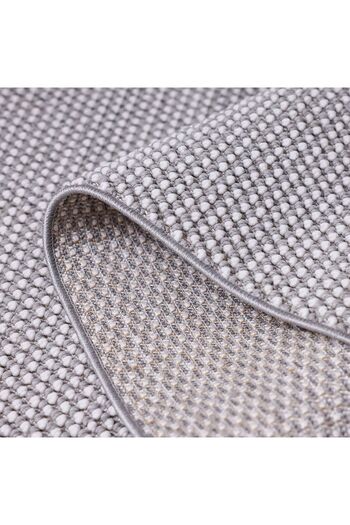 Danube Home Prism Solid Textured Grey Rug 200x230cm – Soft Polyester, Power-Loomed, Jute Backing, Dust-Free