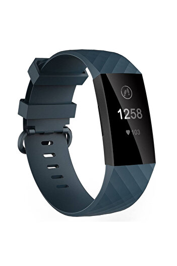Edman Bracelet Strap for Fitbit Charge 3 / 4, size S, Petrol Grey