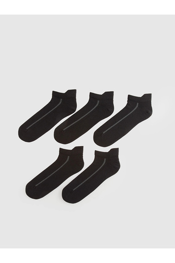 LC Waikiki Lcw Accessories Black Men's Booties Socks 5 Pcs