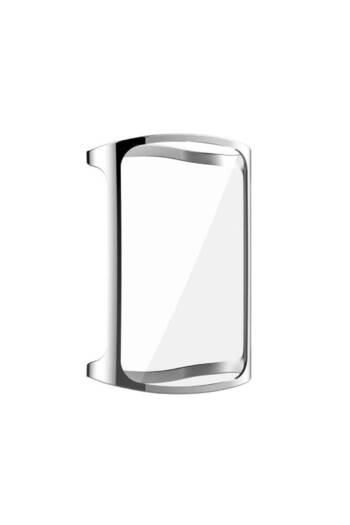 Edman Silicone Case for Fitbit Charge 5, Silver