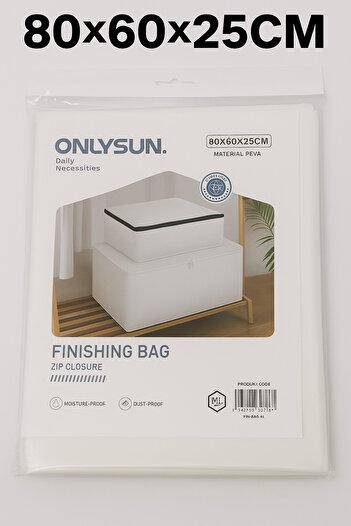 TSUMAB OnlySun Large Finishing Storage Bag with Zip Closure – 80×60×25 cm