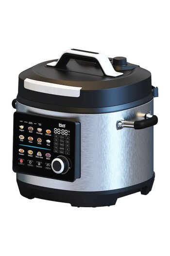 iHunt Oala sub presiune Bro Multicooker 8L Ultra, 1300W, Afisaj Color Touch, 25 programe, Silver