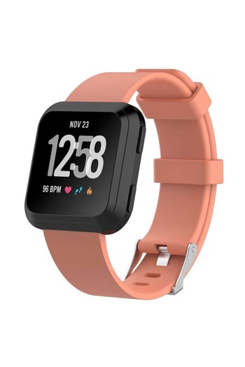 Edman Bracelet Strap for Fitbit Versa / Versa 2, size S, Peach
