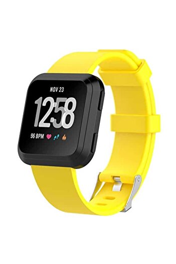 Edman Bracelet Strap for Fitbit Versa / Versa 2, size L, Yellow