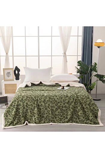 OEM Cocolino blanket with plush back for double bed, embossed heart pattern, practical, fine texture, BW-3