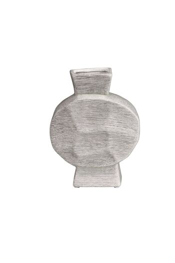 Danube Home Florence Ceramic Disc Vase – Stylish Modern Centerpiece for Living Room & Office Use
