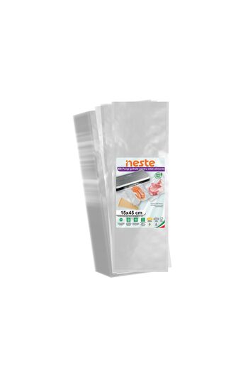 Neste Pack of 300 Embossed Vacuum Bags for Food, Neste®, 15 x 45 cm