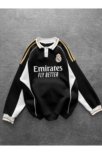 SENTİNEL WEAR R.Madr1D Polo Neck Premium Embroidered Sweatshirt