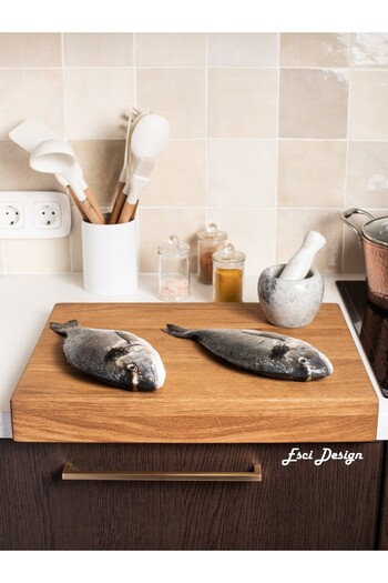 Esci Design Wooden Cutting Board - Trend Cutting Board - Countertop Cutting Board - Meat Cutting Board - Presentation Holder