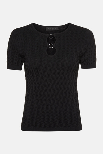 Guess Helena Women's Black Knitwear W5Yr16Z3Ov0-Jblk