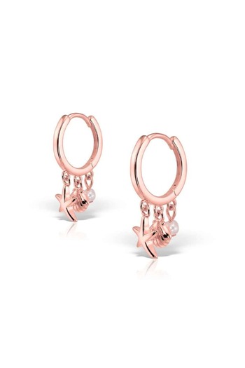 Hinari Coral Reef Treasures Rose Gold-Plated 925 Sterling Silver Earrings